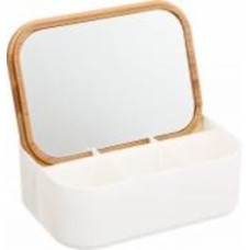 Зеркало косметическое с подставкой для хранения 15.5x11.3x5.8 см