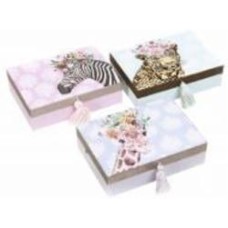 Набор ящиков декоративных Crazy Animals 18x13x5cm, 3 шт. HOFF Набор ящиков декоративных Crazy Animals 18x13x5cm, 3 шт. HOFF