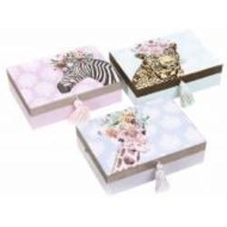 Набор ящиков декоративных Crazy Animals 18x13x5cm, 3 шт. HOFF
