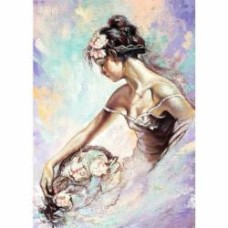 Репродукция Балерина с корзиной 50x70 см Арт Фемелі
