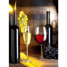 Репродукция Белое и красное вино 50x70 см Арт Фемелі