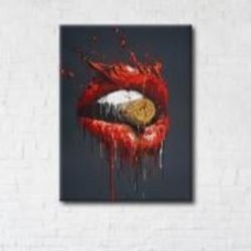 Постер Bullet in the lips 90x120 см Brushme