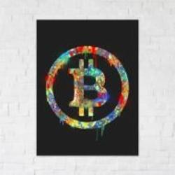 Постер BTC Black 50x65 см Brushme