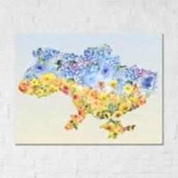 Постер Цветущая Украина 45x60 см Brushme