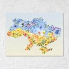Постер Цветущая Украина 75x100 см Brushme