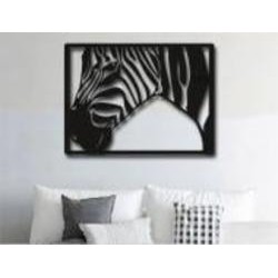 Декор настенный STEEL CHARACTER Зебра 33x40 см черный