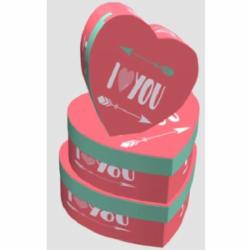 Коробка подарочная UFO 3366-sy439 24х21х10 miss you