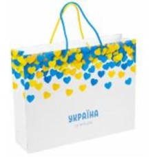 Пакет подарочный Украина 25x31x8 см