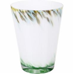 Ваза Wrzesniak Glassworks Confetti 24 см салатовый с темно-зеленым
