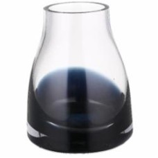 Ваза стеклянная Wrzesniak Glassworks Яншо 18 см темно-синяя 17-8821A