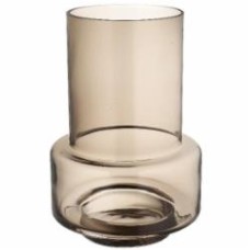 Ваза стеклянная Wrzesniak Glassworks Колба 25 см топаз