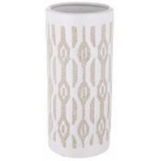 Ваза керамическая Глория 25,2 см белая с бежевым SG20B036-2 Vase