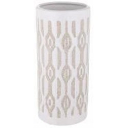 Ваза керамическая Глория 25,2 см белая с бежевым SG20B036-2 Vase