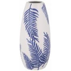 Ваза керамическая Пальмира 28,3 см белая с синим SG22Q025-2B Vase