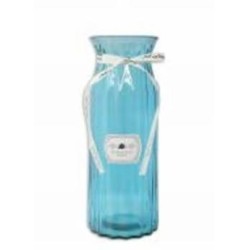 Ваза стеклянная CRYSTAL Crystal Cindy 29 см синяя 83000008/3_YBCG-MT-5/1