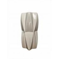 Ваза керамическая Nana ceramics Гео 21 см белый глянец
