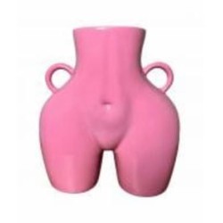 Ваза керамическая Nana ceramics Ким 25 см розовый глянец