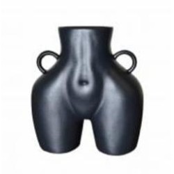 Ваза керамическая Nana ceramics Ким 25 см черный муар