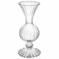 Ваза стеклянная Elegant 20 см прозрачная G-9058