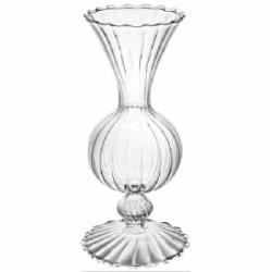 Ваза стеклянная Elegant 20 см прозрачная G-9058