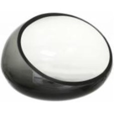 Ваза стеклянная Wrzesniak Glassworks Сфера скошенная 12 см серая 14-4440