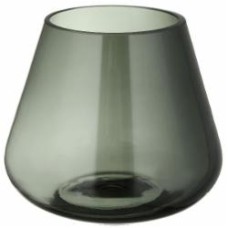 Ваза стеклянная Wrzesniak Glassworks Капля 17-9493 12 см серая