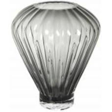 Ваза стеклянная Wrzesniak Glassworks Wisla 27 см серая 17-11031A