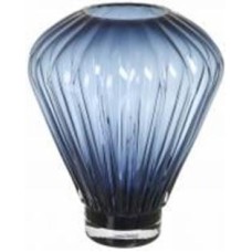 Ваза стеклянная Wrzesniak Glassworks Wisla 35 см синяя 17-11031