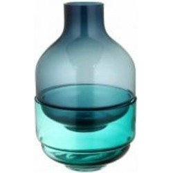 Ваза стеклянная Wrzesniak Glassworks трансформер SET 27-1742 22 см сине-голубая 27-1742 Ваза стеклянная Wrzesniak Glassworks трансформер SET 27-1742 22 см сине-голубая 27-1742