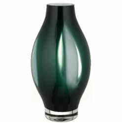 Ваза стеклянная Wrzesniak Glassworks Mamry 17-5691B 30 см зеленая 17-5691B