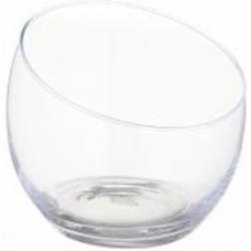 Ваза стеклянная Wrzesniak Glassworks скошенная прозрачная 14-4205 15,6 см прозрачный
