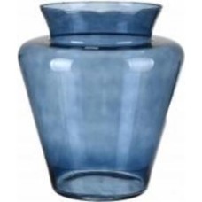 Ваза стеклянная Wrzesniak Glassworks Pilica 31,5 см голубая 17-5004