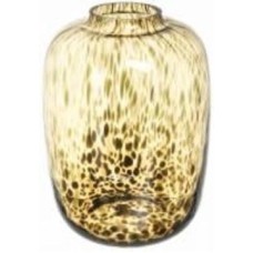 Ваза стеклянная Wrzesniak Glassworks Confetti 17-5008C 27 см черный янтарь 17-5008C