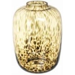 Ваза стеклянная Wrzesniak Glassworks Confetti 17-5008C 27 см черный янтарь 17-5008C