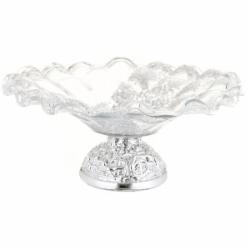 Фруктовница на ножке Antonio Tammaro Sofa 40х17 см серебряная