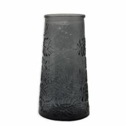 Ваза стеклянная CRYSTAL Bacchus 20 см черная 83230818_YBCG-230818-17/1