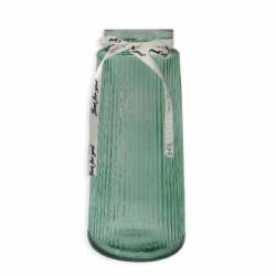 Ваза стеклянная CRYSTAL Minerva 25 см зеленая 83230818_YBCG-230818-21/1