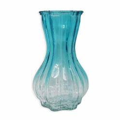 Ваза стеклянная CRYSTAL Demeter 20 см голубая 83230818_YBCG-230818-8/2