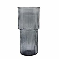 Ваза стеклянная CRYSTAL Crystal Deborah 24 см серая 83230925/1_YBCG-230925-54