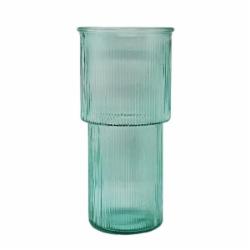Ваза стеклянная CRYSTAL Crystal Deborah 24 см зеленая 83230925/2_YBCG-230925-54