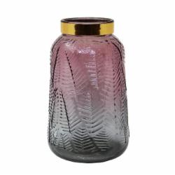 Ваза стеклянная CRYSTAL Crystal Londa 20 см розово-серая 83230925-6_YBCG-230925/3