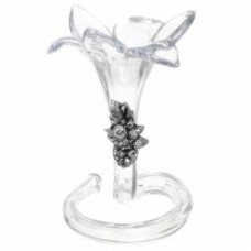 Подсвечник Fiore Alto 6 Pt 14х14х17 см прозрачный стеклянный White cristal