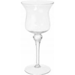 Подсвечник стеклянный Тюльпан 17.5х39 см 15-627B Wrzesniak Glassworks