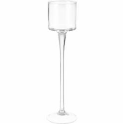 Подсвечник стеклянный 15-807B 10х38 см Wrzesniak Glassworks