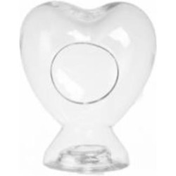 Подсвечник стеклянный Сердце 20х13х23.5 см 24-194 Wrzesniak Glassworks