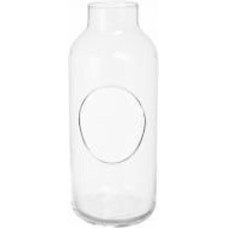 Подсвечник стеклянный прозрачный 24-331B 14,5х34 см Wrzesniak Glassworks