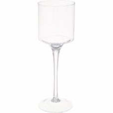 Подсвечник стеклянный бокал высокий 19-560A 15х45 см Wrzesniak Glassworks
