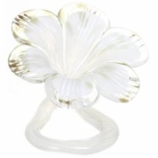 Подсвечник Fiore Seduto 15x14 см белый авантюрин Antonio Tammaro