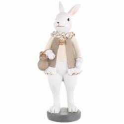 Декоративная фигура Lefard кролик с корзинкой 10x8x25,5 см