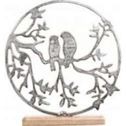 Статуэтка Birds серебряный 30,5х5х33 см Inari